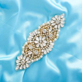 Glisten Glow Strap – Rhinestone Wedding Dress Sash