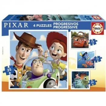 Educa Pixar Progressives Puzzle Set 12-16-20-25 Teile