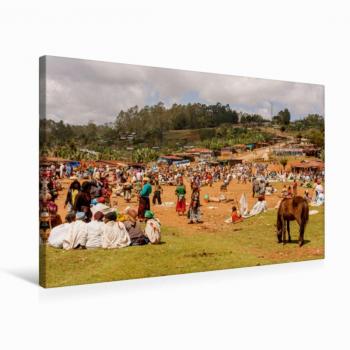 Wkbilder Leinwanddruck – CALVENDO 75x50 cm, Äthiopien‑Kalender