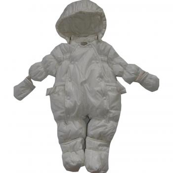 Baby-Ski Minbanda Écru 3D713 – Combinaison pour Fille (0‑3 mois)