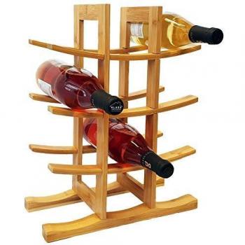 12 Bottle Bamboo Wine Rack