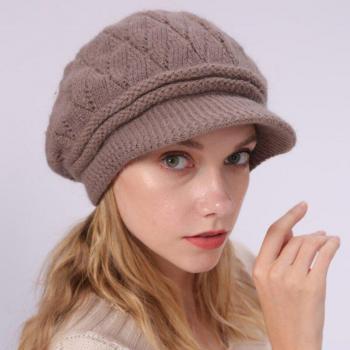 Gorro Boina Tejido Punto Femenino