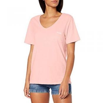 Superdry Ol Essential Vee Neck Tee T-Shirt, Rosa