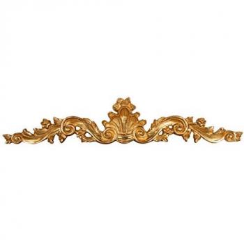 Biscottini Italian Gold Leaf Overdoor Decoration 85x5x17 cm