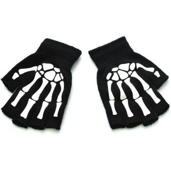 Unisex Halloween Bone Gloves