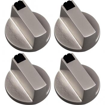 Behogar 4er Set Ersatzknöpfe für Gasherd und Kochfeld