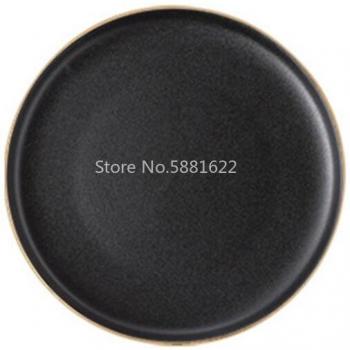 Black Frosted Dinner Plates