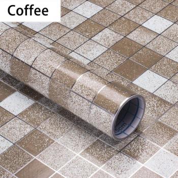 High Temperature Resistant Kitchen Mosaic Wall Stickers Oil-Proof Self-Adhesive Tile Wallpaper