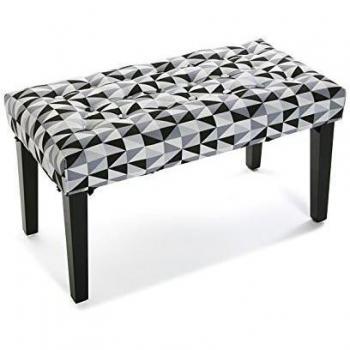 Sfondo Letto Panca Rhune 19501331 45x40x80 – Combinazione di Cotone e Legno