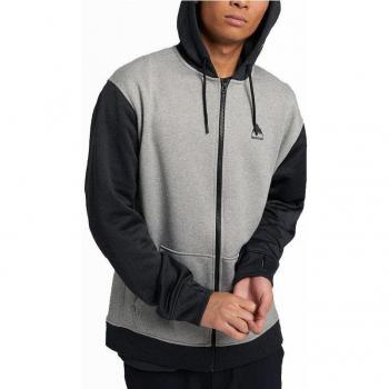 Chaqueta Sudadera Burton Oak Full-Zip Hombre Gris Negro
