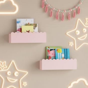 Pack de 2 Estantes Flotantes Vestnes 40x9,5x10 cm