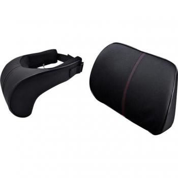 Support cervical mobile pour voiture, coussin mémoire de forme et cuir PU