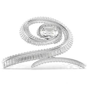 Weißer, rhodiierter Baguette‑Clip für Frauen und Männer – Ariana Grande x Swarovski