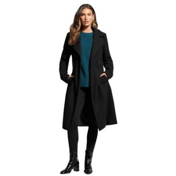 Long Tall Sally Schwarzer Damenmantel