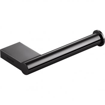 Cosmic Glossy Black Wall Toilet Paper Holder 17cm H X 9cm W X 6cm D
