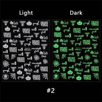 Glow-in-the-Dark 3D Nail Decals