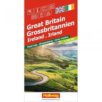 Hallwag Strassenkarte Grossbritannien, Irland 1:650.000
