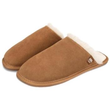 Isotoner Real Suede Mule with Water Repellency, Brown, Size 6