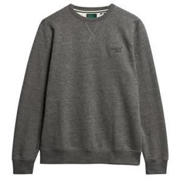 Superdry Herren Sweatshirt Essential Logo Rundhals grau meliert Größe S