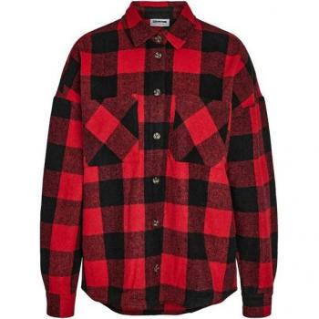 Noisy May Rotes Hemd XS mit Flanell