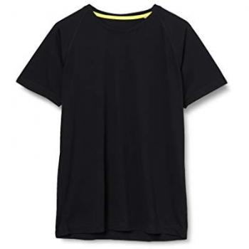 Stedman Active-Dry Raglan Trainingsshirt Herren Schwarz M