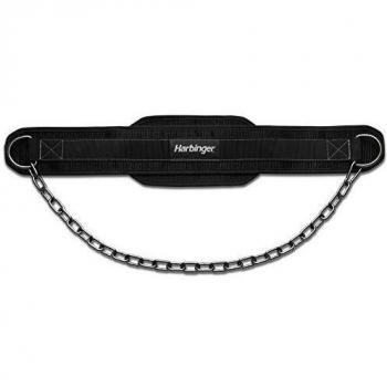 Harbinger Polypropylene Dip Belt, Gunmetal Finish with Steel Chain