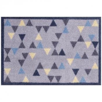 Waschbare Schmutzfangmatte Triangles, rechteckig, 9 mm Höhe