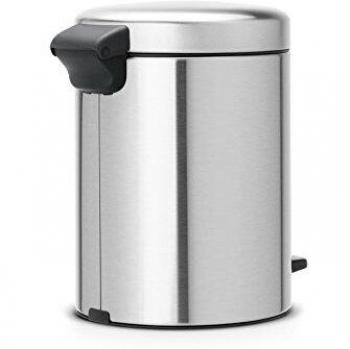 Brabantia Papelera de baño de acero con pedal antihuellas NewIcon 5L Brabantia