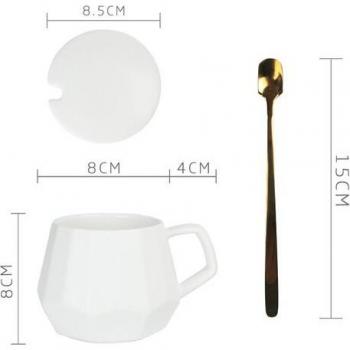 Taza de Café Cerámica JIA GUI LUO (G026) – 400 ml + Accesorios