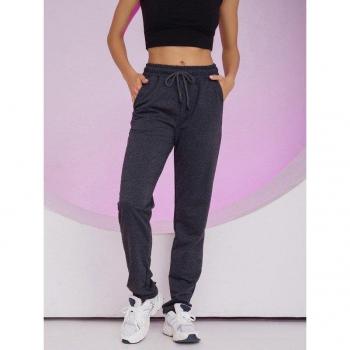 ISSA Plus Black Knit Straight-Leg Pants