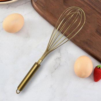 Gold Hand Whisk for Baking