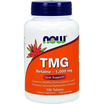 Now Foods TMG (Betaïne) 1000 mg, 100 tabs