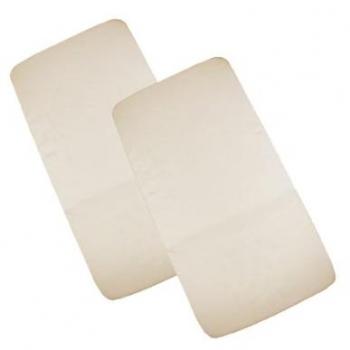 Snugly Sleeps Crib Fitted Sheets (Cream, Pack of 2)