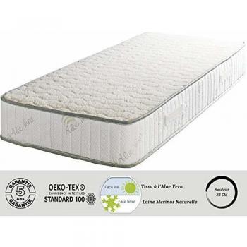 Matelas Ultra Confort 80×190 cm – Laine Merinos & Latext