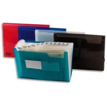 Plastic Accordion File with 12 Compartments