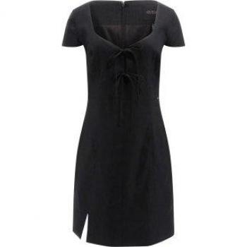 Robe Isabeau noire à nœuds Guess