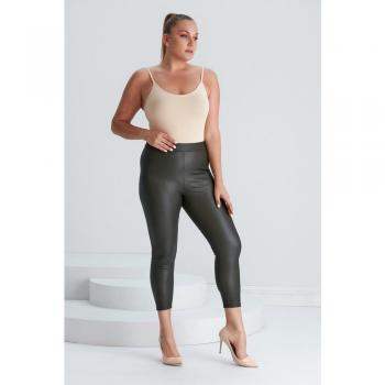 Fierte XL Burgundy Elastic Waist Leggings for Women