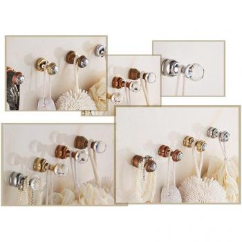 Luxe Transparence – Crochets en Cristal 5 pièces