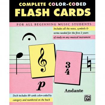 Complete Color-Coded Flash Cards : For All Beginning Music Students, Flash Cards, by Alfred Music