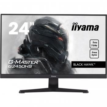 Moniteur 24 iiYama 75Hz G2450HS-B1 Led, 0.8ms, HDMI-DP-HP