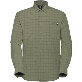 Lenni Uomo Camicia a Manica Lunga – Colore Verde Canna