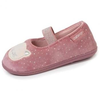 Isotoner Ballerines enfant rose chat brillant