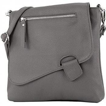 Leder-Messenger T146 in Dunkelgrau – Modamoda Edition