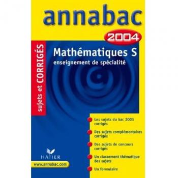 Annabac 2004 : Mathématiques, S