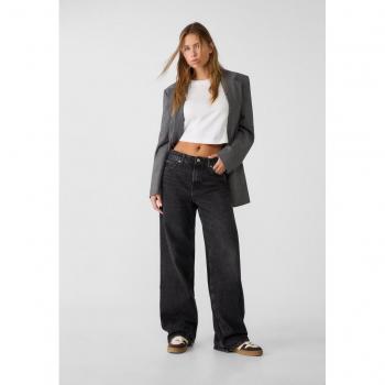 Stile Slavato Nero: Jeans D92 Straight Wide 38 di Stradivarius