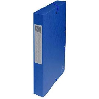 Exacompta Blue 40mm Elasticated Box File A4