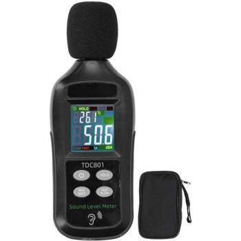 Analizador de Sonido TDC801, Medidor de Decibelios Digital 35dB-135dB
