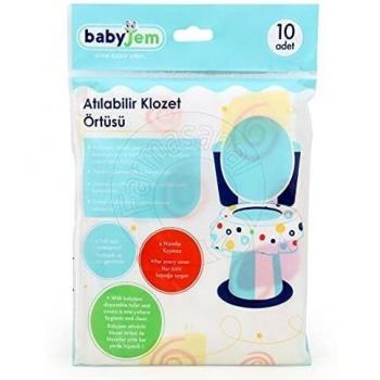 BabyJem 1113601 : Pack de 10 housses de siège WC jetables – Blanc