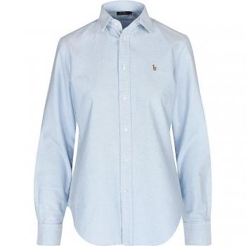 Camisa Oxford azul Polo Ralph Lauren para mujer, modelo 211891377001