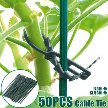 50pcs Adjustable Garden Cable Ties 17/13.5CM